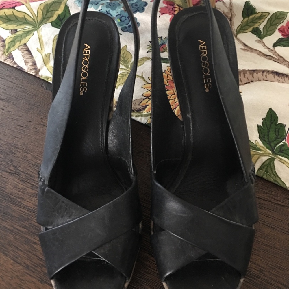 Leopard print aerosoles heels!